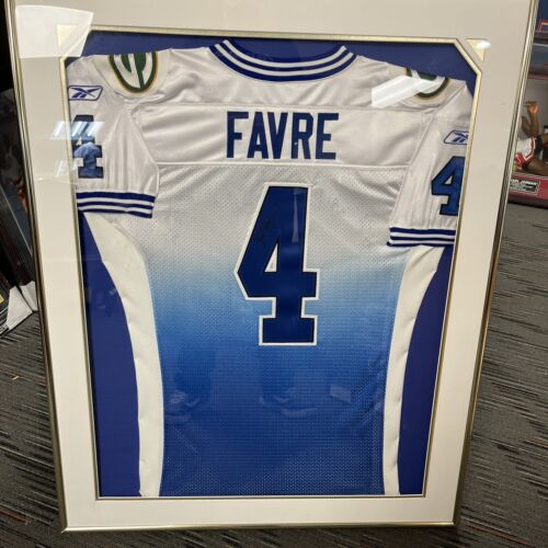 Brett Favre Signed Framed 2002 Pro Bowl Jersey Sportsworld COA Green Bay Packers