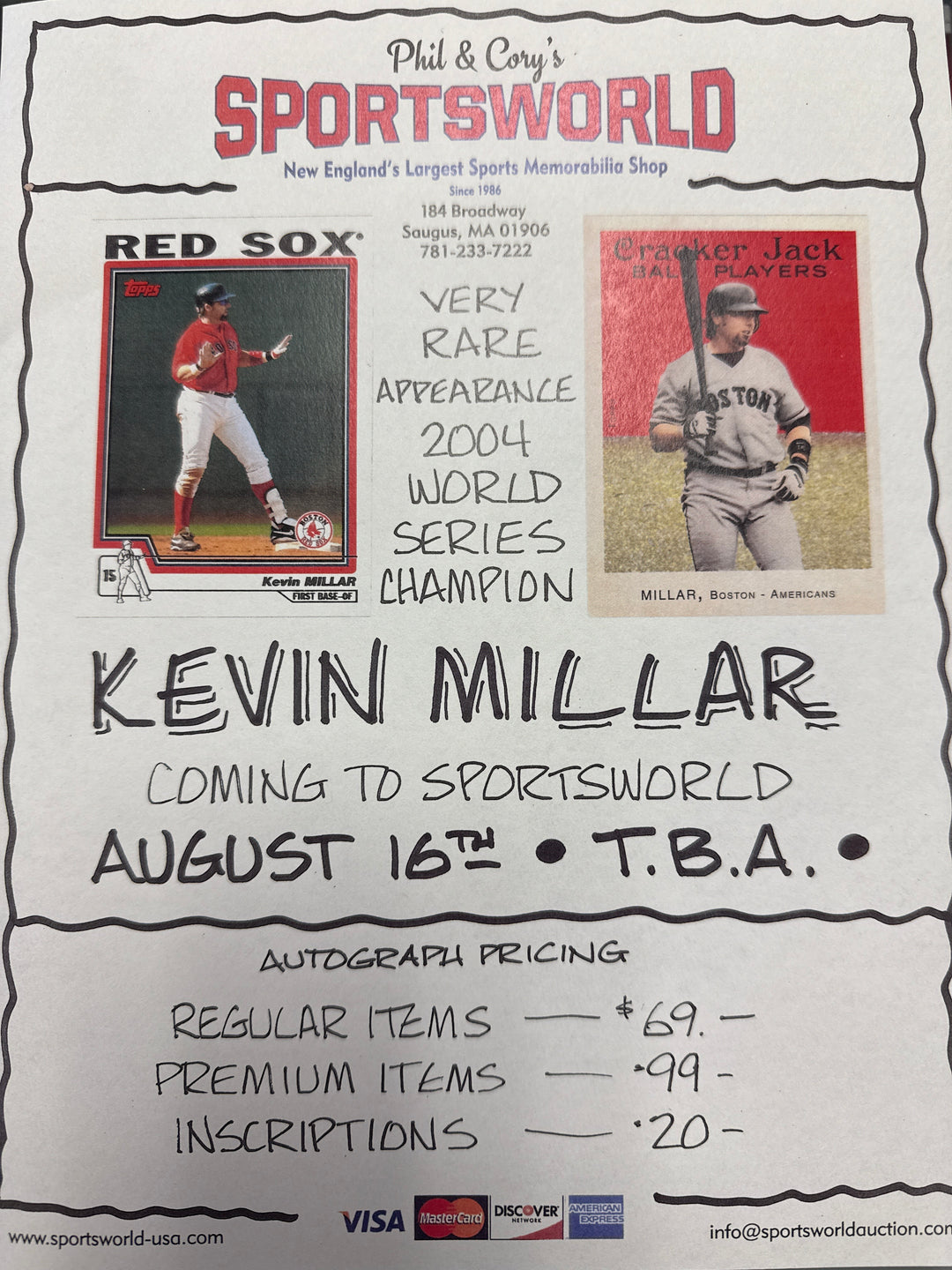 Kevin Millar Signing (In Store)