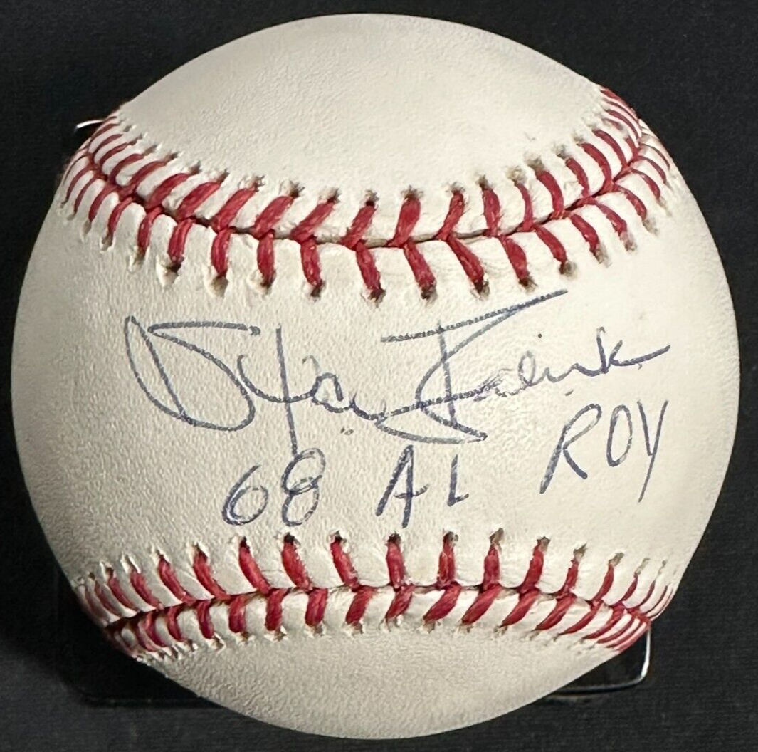 Stan Bahnsen Autographed Official Major League Baseball W/ 1968 AL ROY