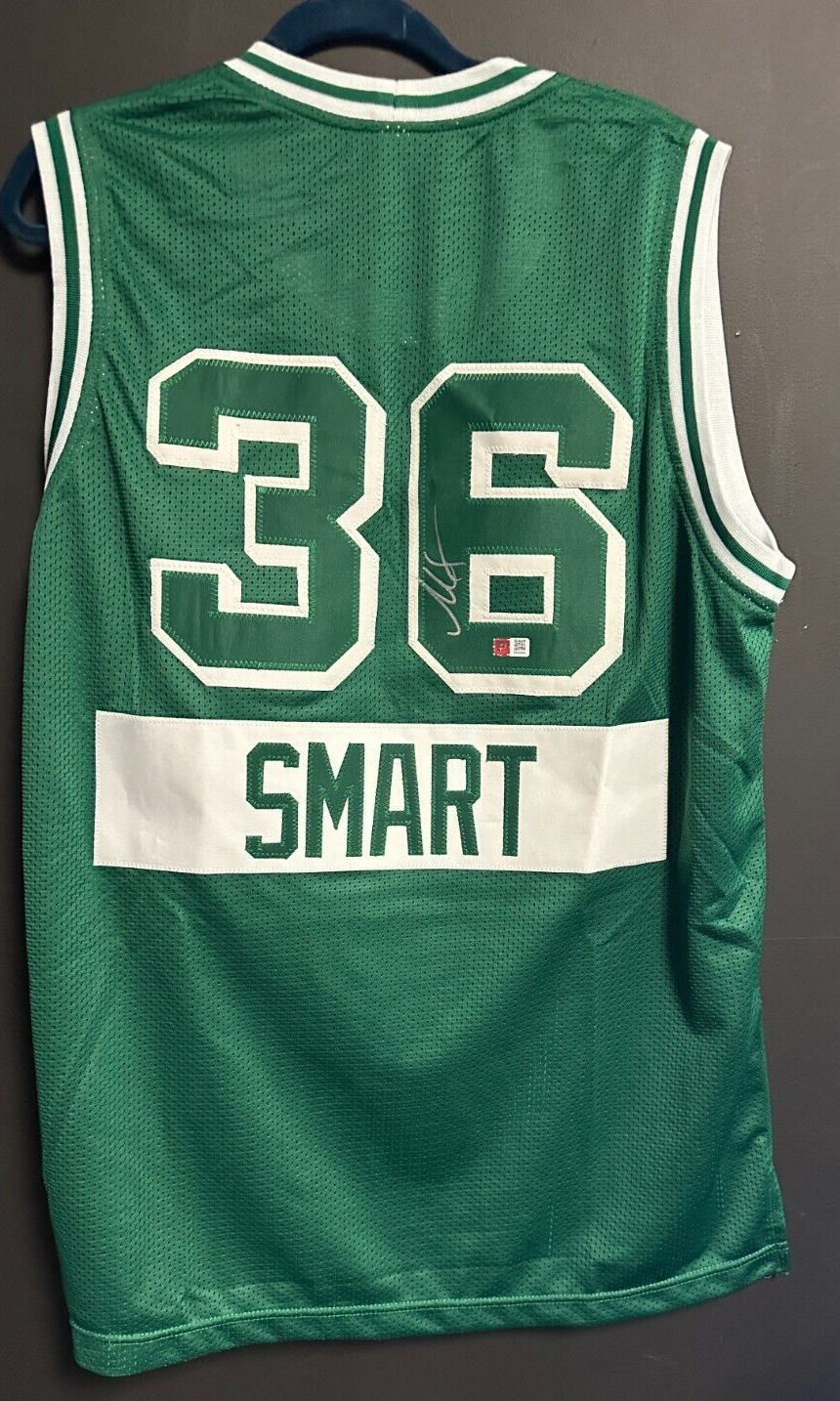 Marcus Smart Autographed Boston Celtics Custom Green Jersey NBA