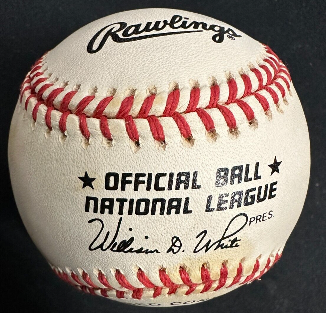 Hoyt Wilhelm Autographed National League Baseball HOF White Sox