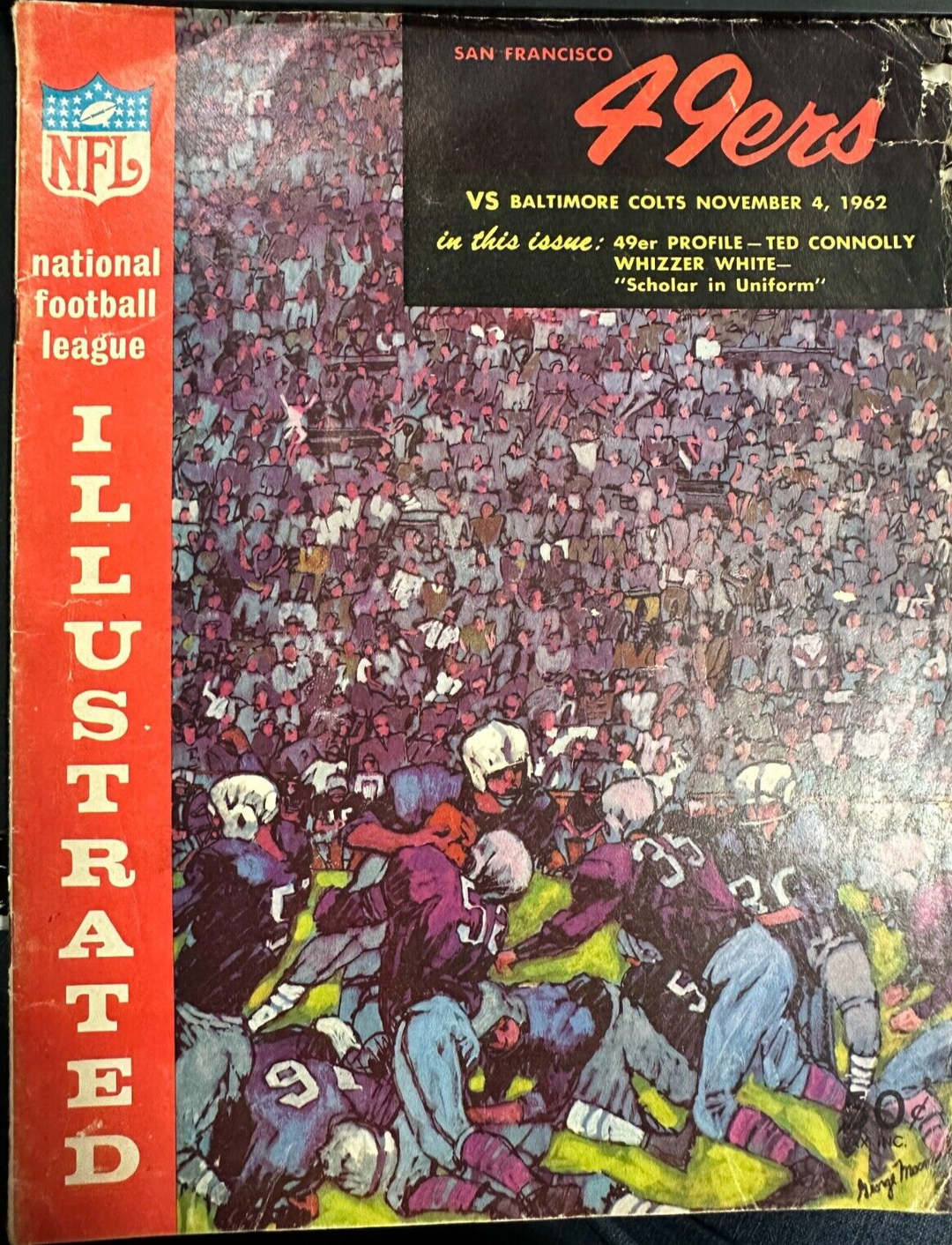 11/4/1962 San Francisco 49ers & Baltimore Colts Program NFL 22-3