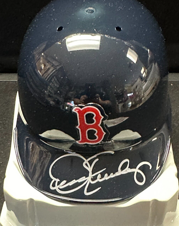 Dennis Eckersley Autographed Boston Red Sox Mini Batting Helmet HOF