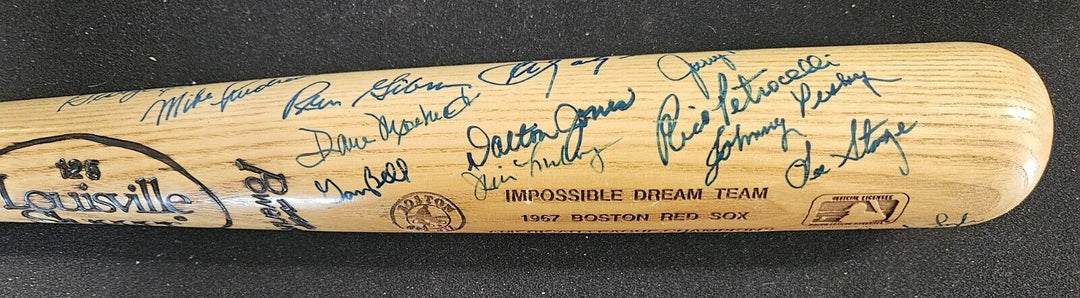1967 Boston Red Sox Signed Baseball Bat 27 Signatures Impossible Dream COA HOF