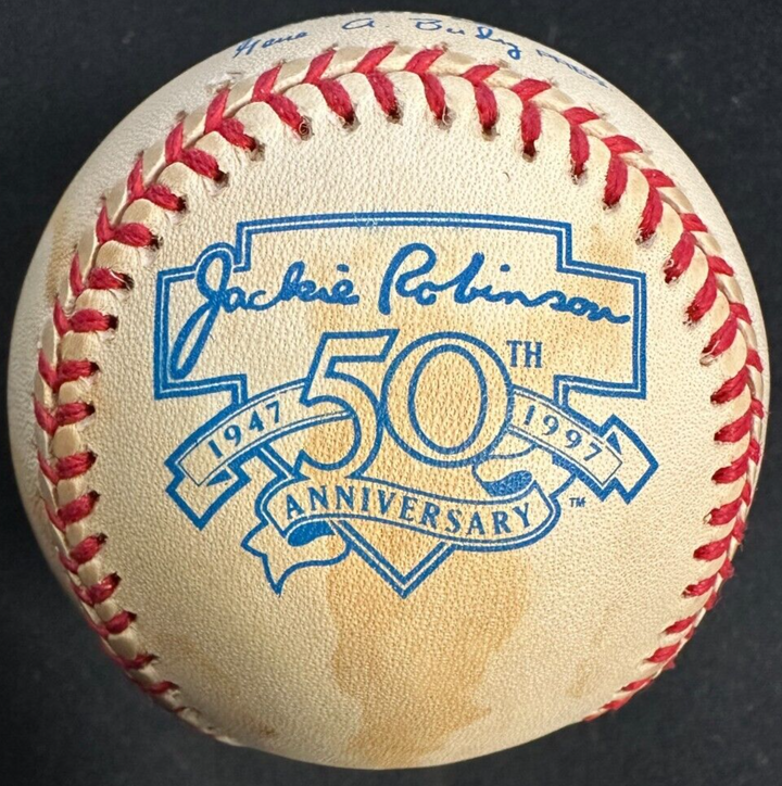 John Wyatt Autographed Jackie Robinson 50th Anniversary AL Baseball BAS