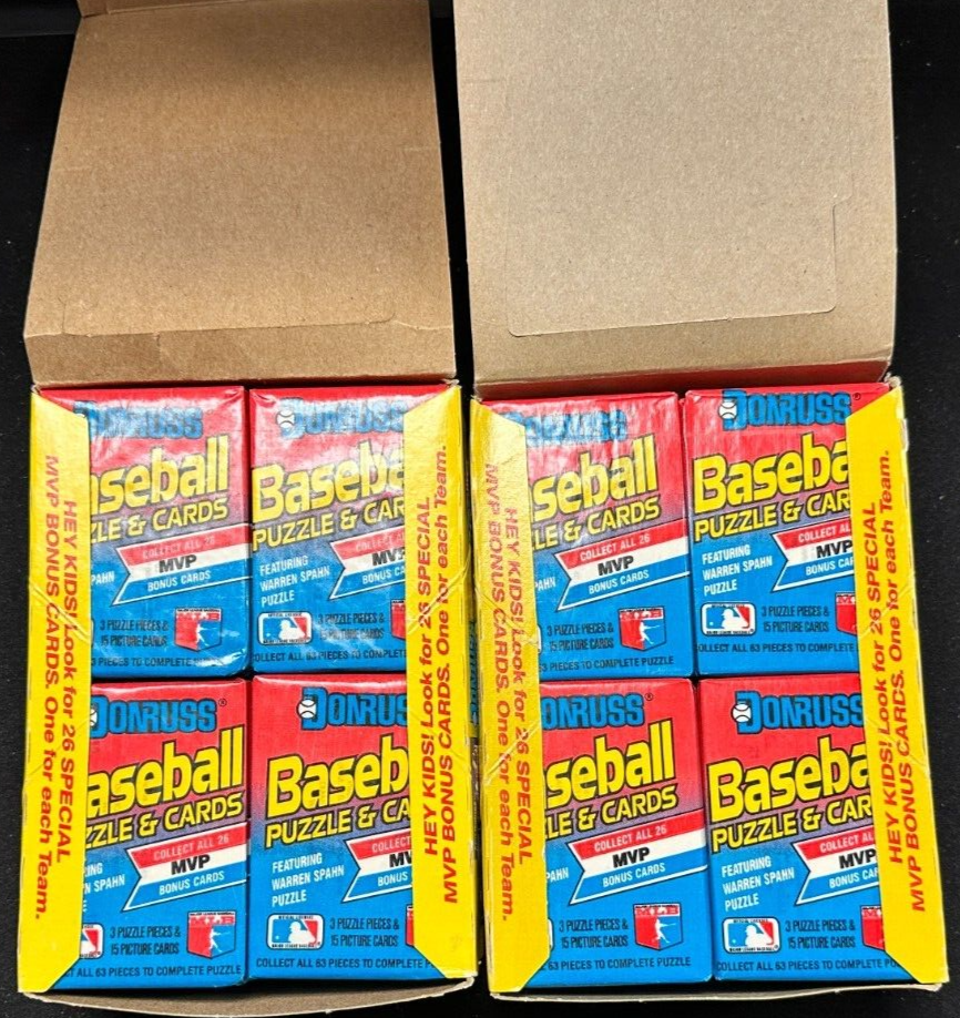 2 1989 Donruss Baseball Unopened Wax Pack Boxes Griffey