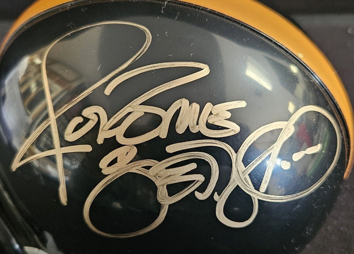 Jerome Bettis Signed Pittsburgh Steelers Riddell Mini Helmet Sportsworld COA