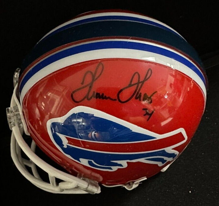 Thurman Thomas Autographed Buffalo Bills Riddel Mini Helmet HOF NFL