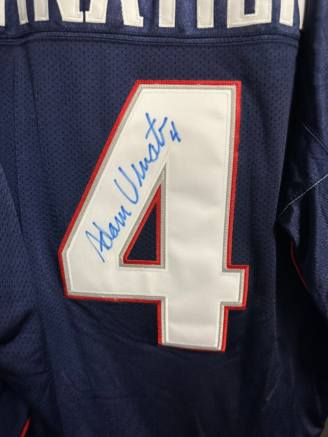 Adam Vinatieri Autographed Reebok Authentic On-Field New England Patriots Jersey