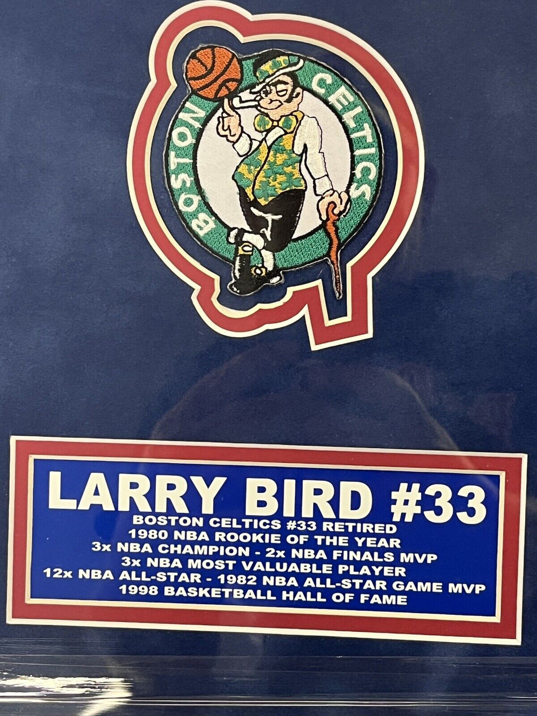 Larry Bird Signed Framed All Star Jersey Bird Holo Boston Celtics HOF