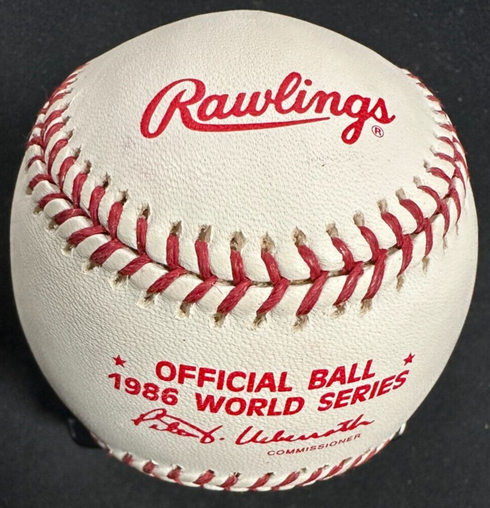Mike Greenwell Autographed Official 1986 World Series Baseball Boston Red Sox