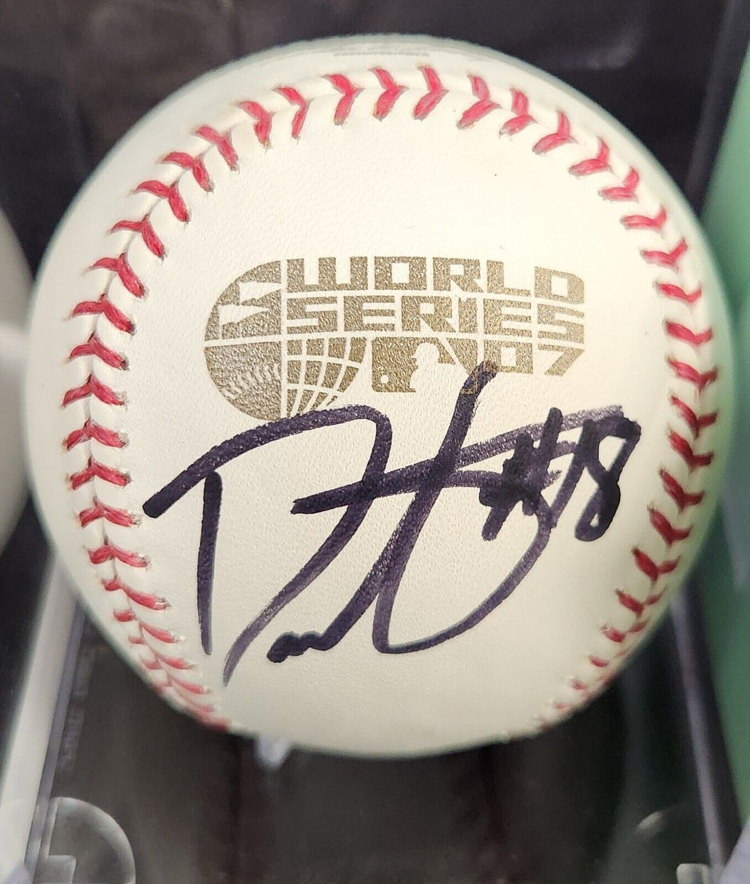 Diasuke Matsuzaka Signed 2007 World Series Baseball Boston Red Sox COA