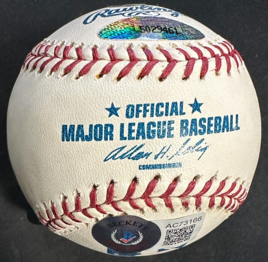 Albert Pujols Autographed Official Major League Baseball BAS Cardinals Angels