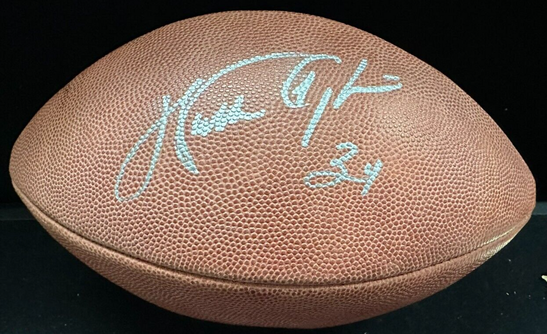 Walter Payton Autographed Official Wilson NFL Game Football Steiner Bears HOF