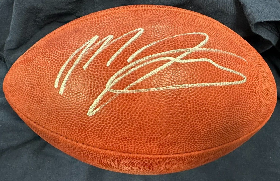 Mac Jones Autographed Wilson Official NFL Game Football The Duke BAS Patriots