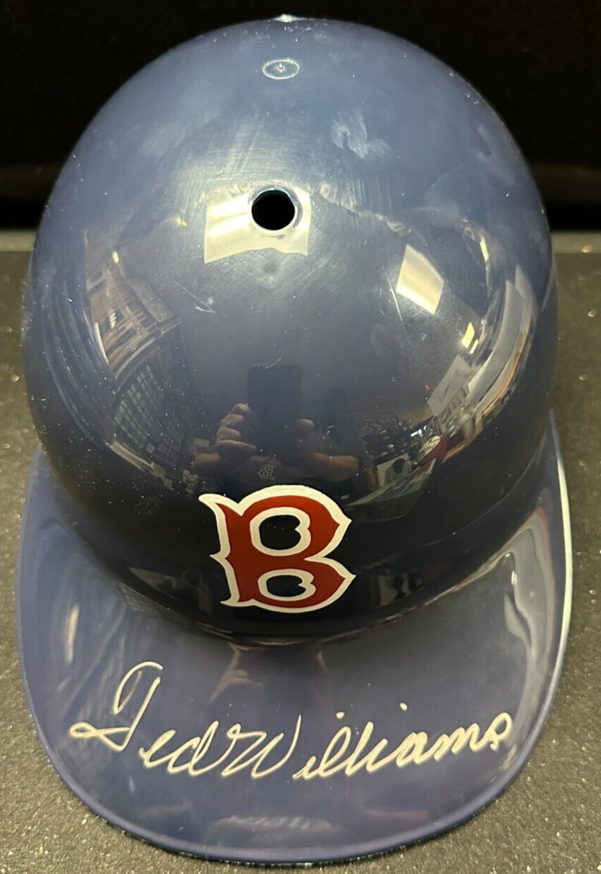 Ted Williams Autographed Boston Red Sox Batting Helmet JSA LOA HOF