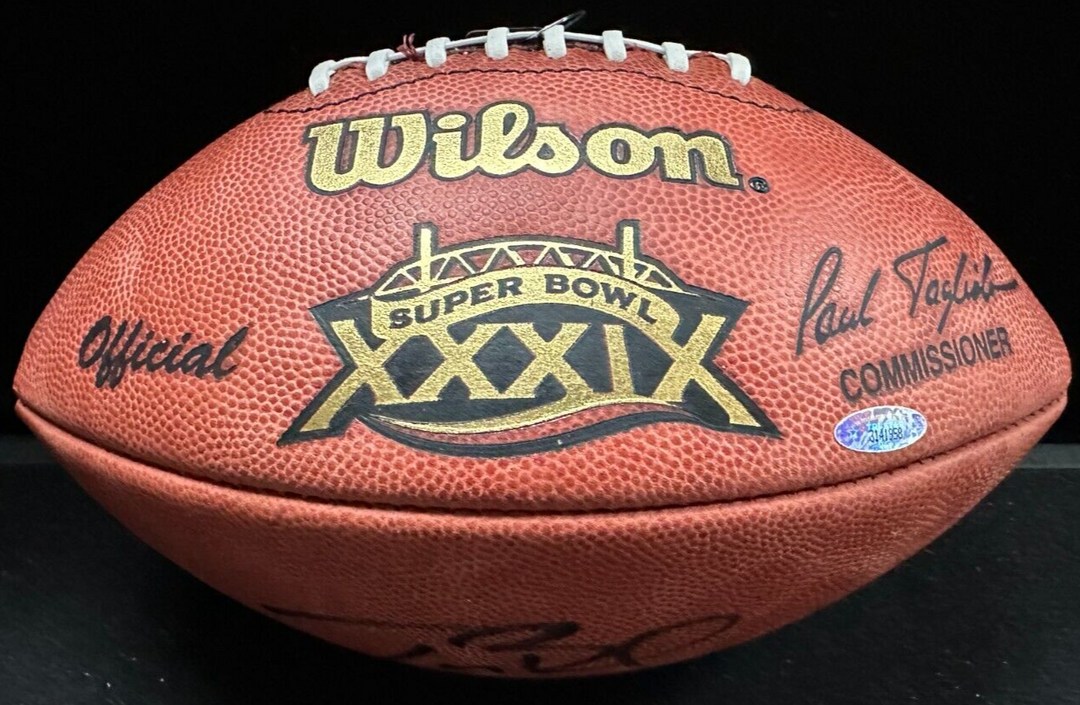 Tom Brady Autographed Super Bowl XXXIX Official Football TriStar Patriots