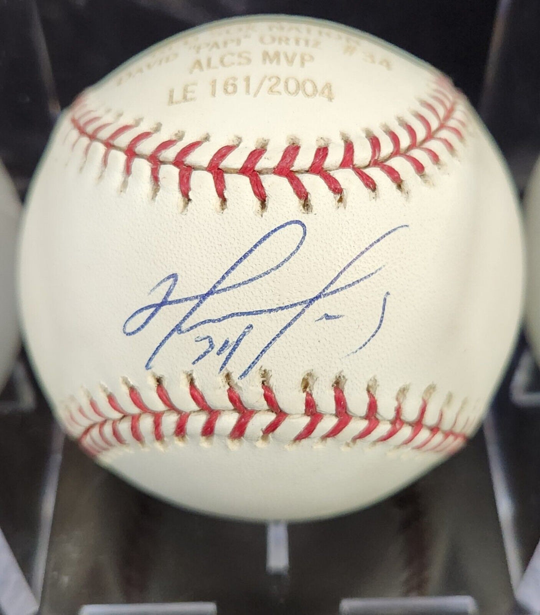 David Ortiz Signed MLB Baseball Engraved LE 161/2004 Boston Red Sox Steiner COA