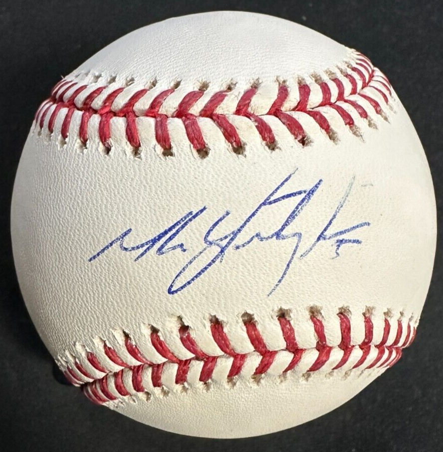 Mike Yastrzemski Autographed Major League Baseball Fanatics & MLB Holo Giants