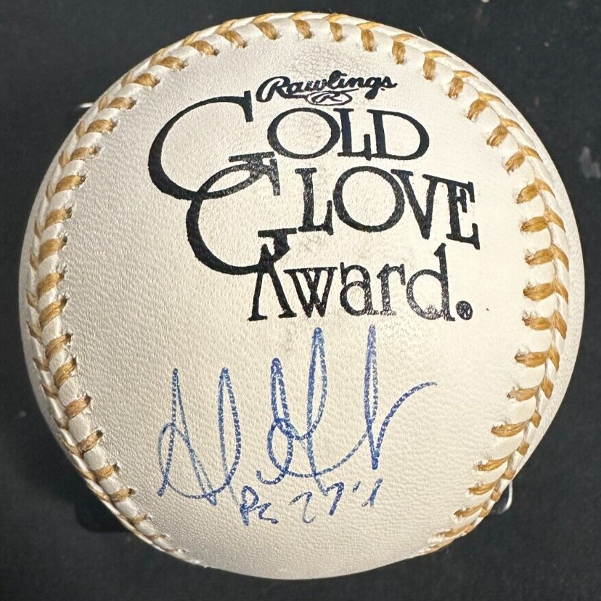 Adrian Gonzalez Autographed Rawlings Gold Glove Baseball Red Sox