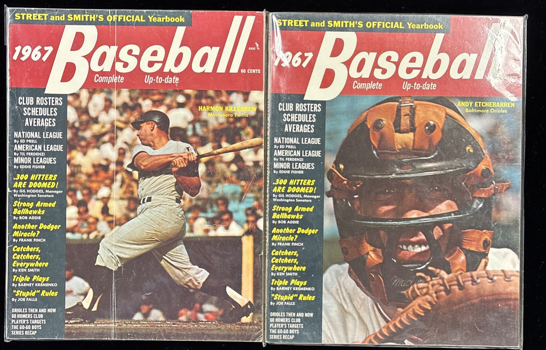 Street & Smiths Yearbooks 1967 Baseball Harmon Killebrew Andy Etchebarren