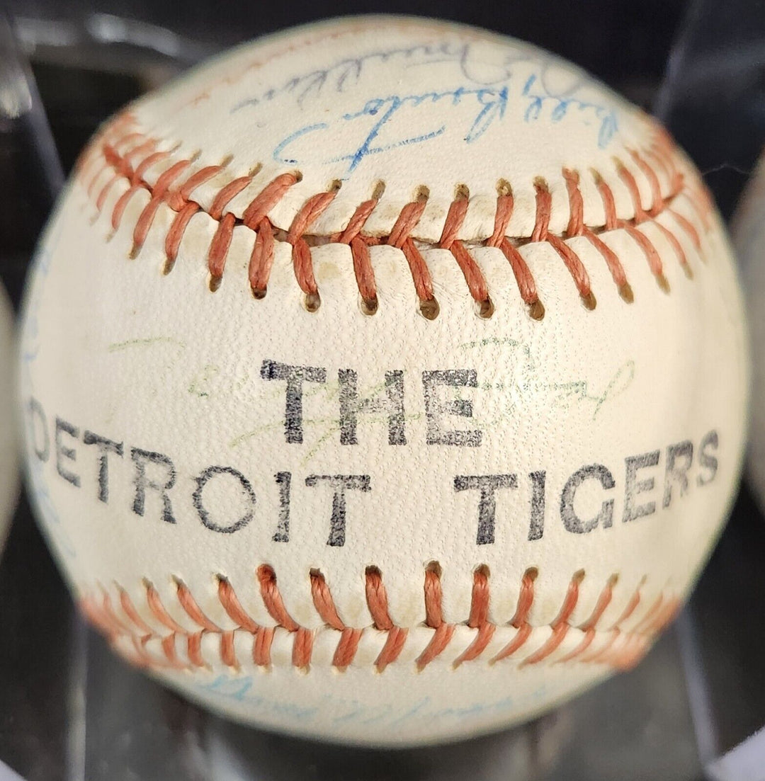 1963 Detroit Tigers Team Signed Detroit Tigers Baseball Kaline Bunning HOF COA