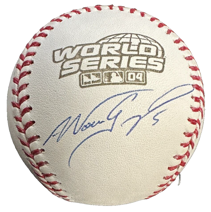 Nomar Garciaparra Autographed 2004 World Series Baseball Red Sox
