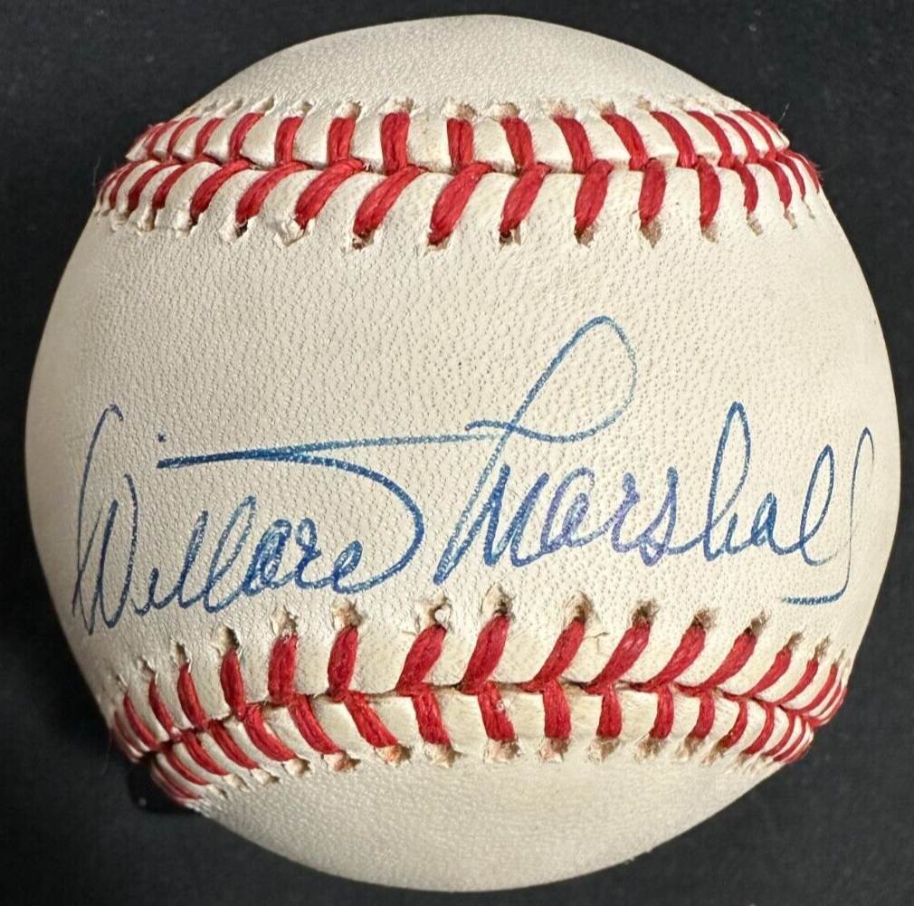 Willard Marshall Autographed National League Baseball New York Giants