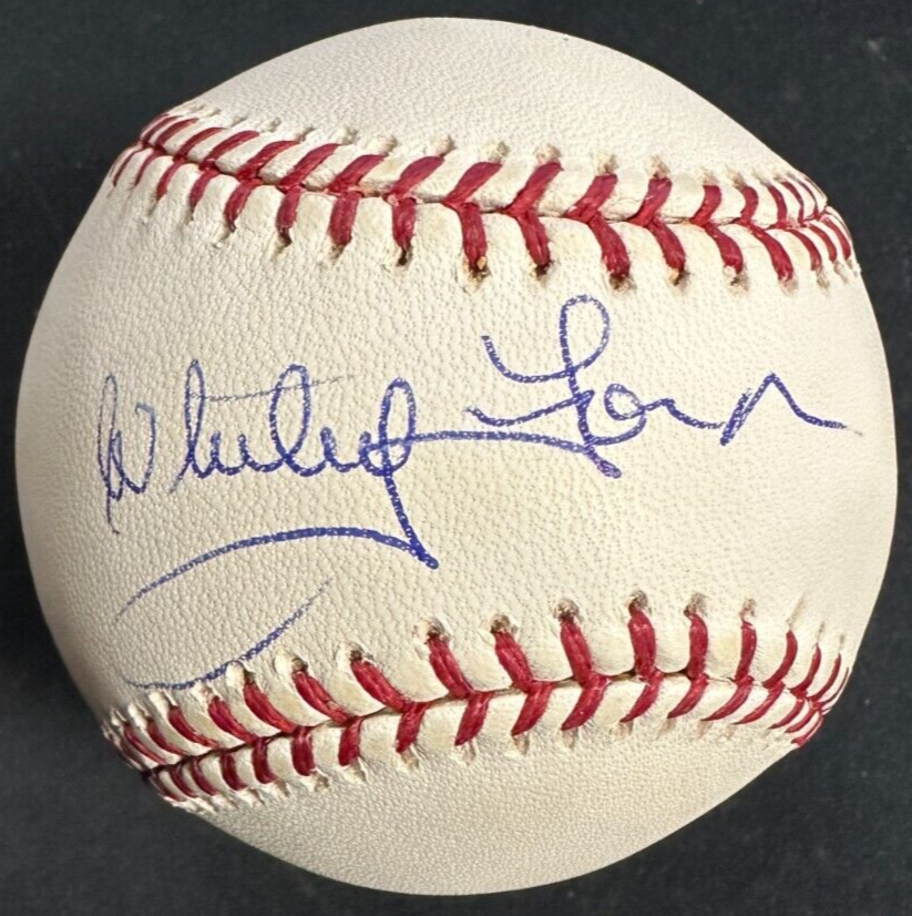 Whitey Ford Autographed Major League Baseball BAS HOF Yankees