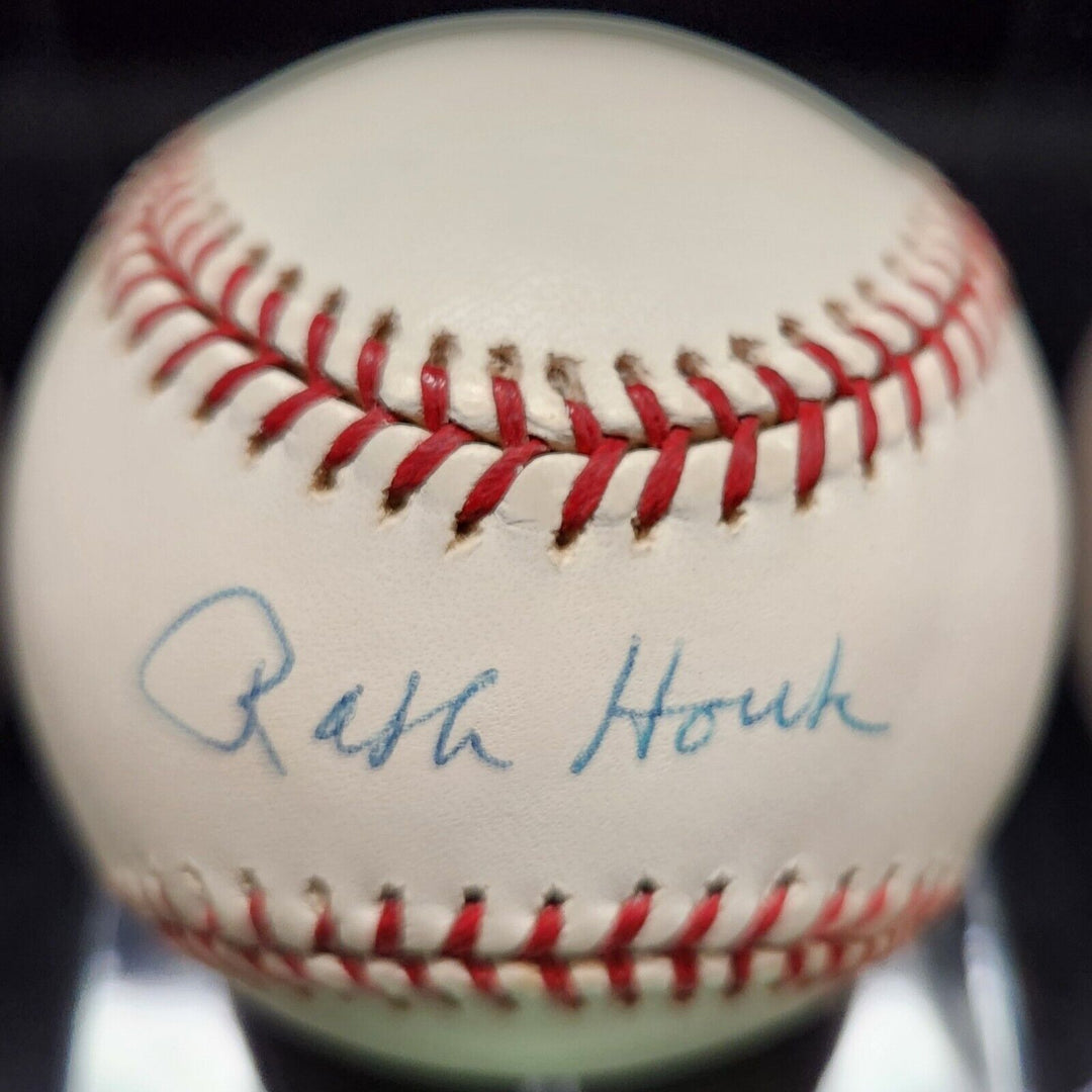 Ralph Houk Signed American League Baseball Yankees Red Sox JSA COA