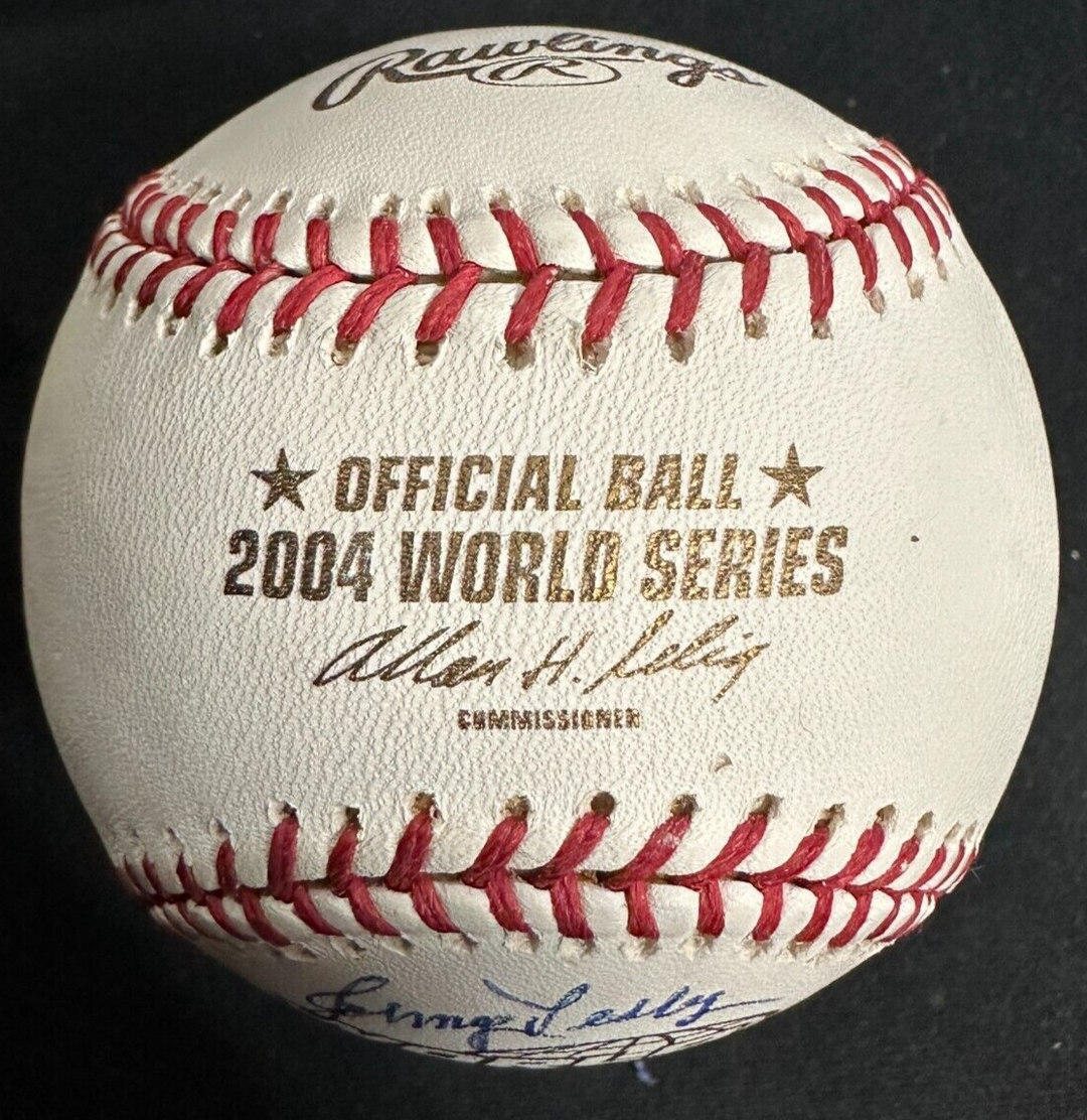 Johnny Pesky Autographed Official 2004 World Series Baseball W/ Ted We Did It