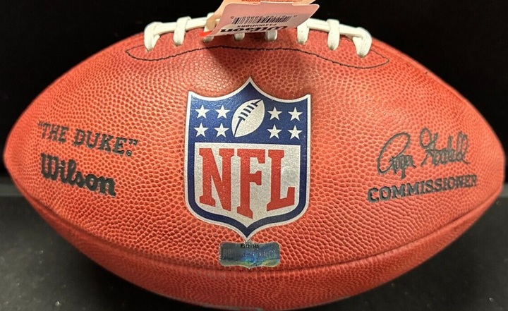 Tom Brady & Rob Gronkowski Signed Official NFL Football Fanatics 2/12 Patriots