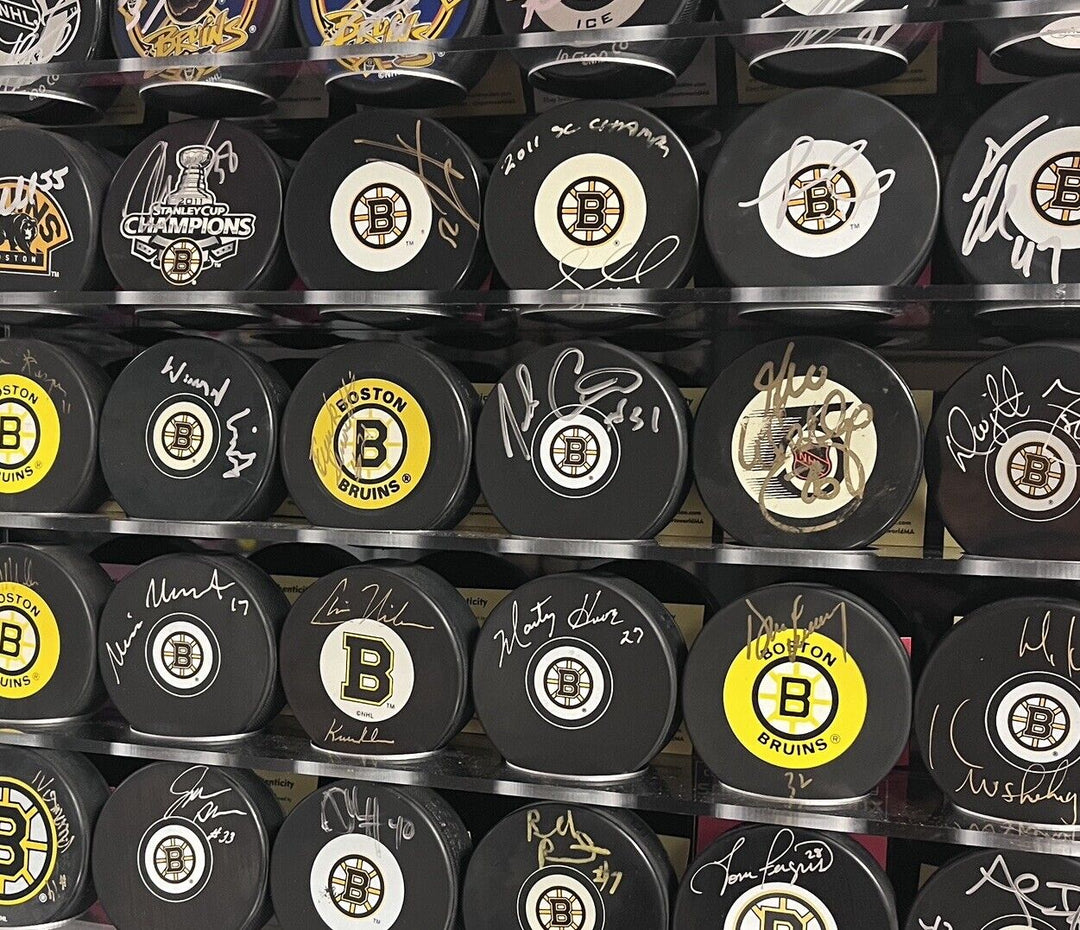 Josef Stumple Signed Puck Autographed Boston Bruins