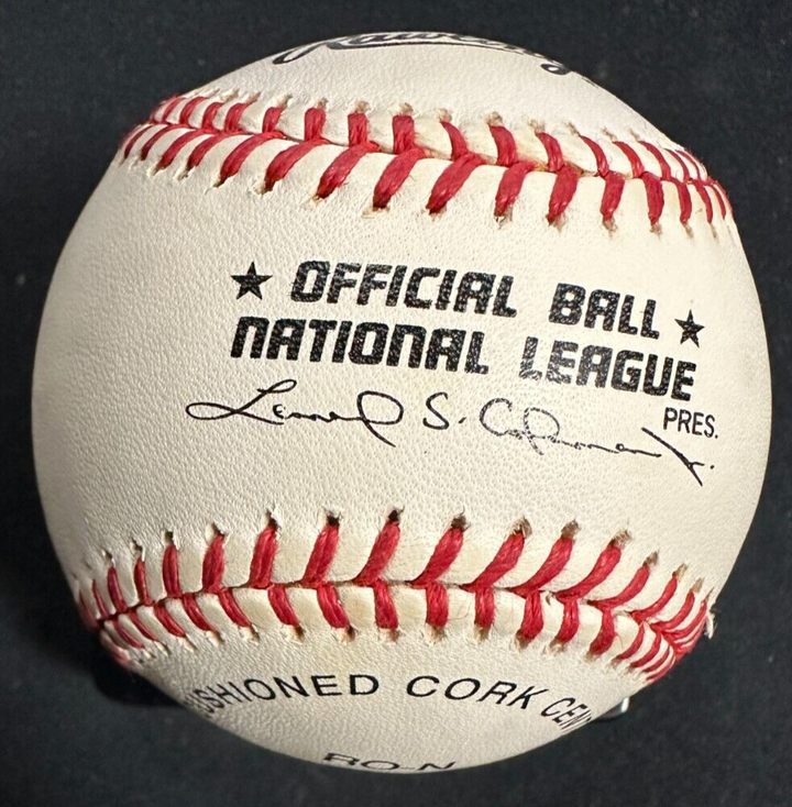Ralph Kiner Autographed Official National League Baseball W/ HOF 1975