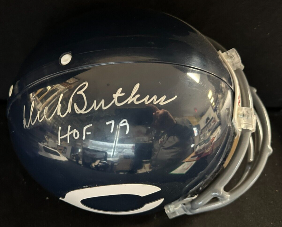 Dick Butkus Signed Full Size Chicago Bears Authentic Helmet W HOF 79