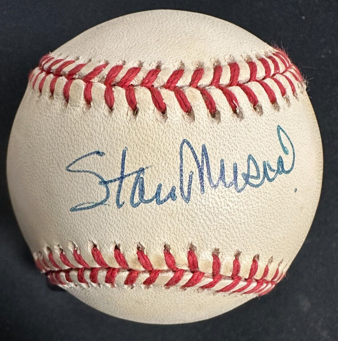 Stan Musial Autographed National League Baseball HOF Cardinals BAS