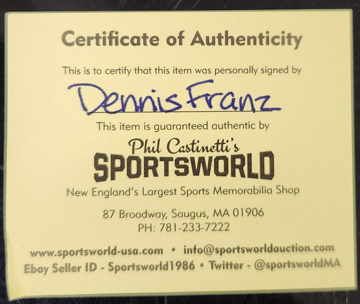 Dennis Franz Signed American League Baseball Actor NYPD Blue SGC COA