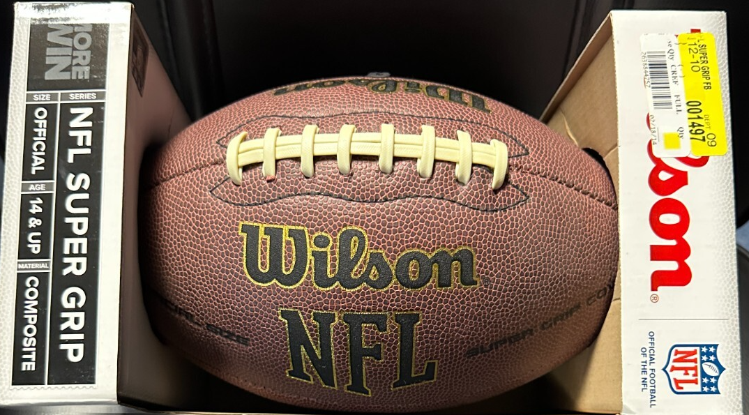 Warren Moon Autographed Wilson NFL Super Grip Football W/ HOF 06 Oilers