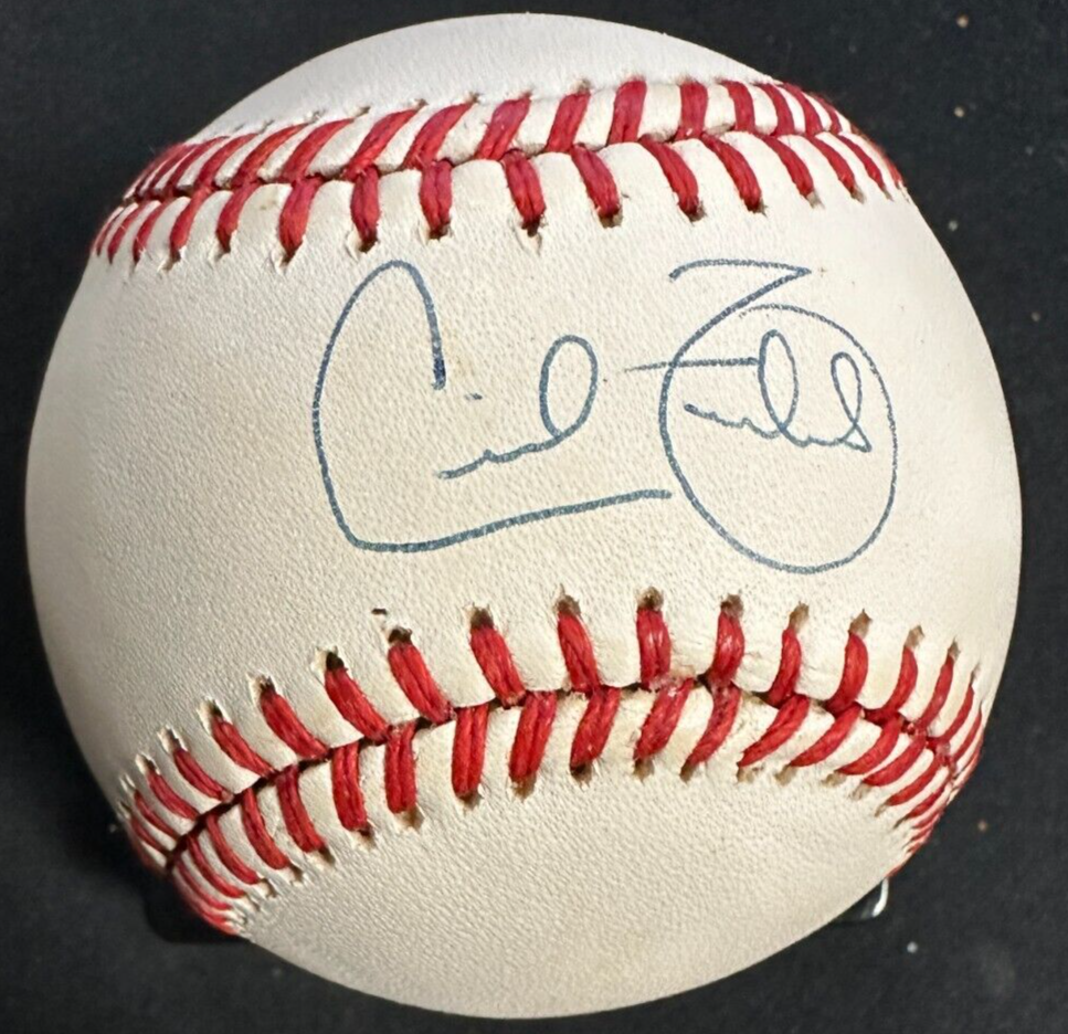 Cecil Fielder Autographed Official American League Baseball Tigers Yankees