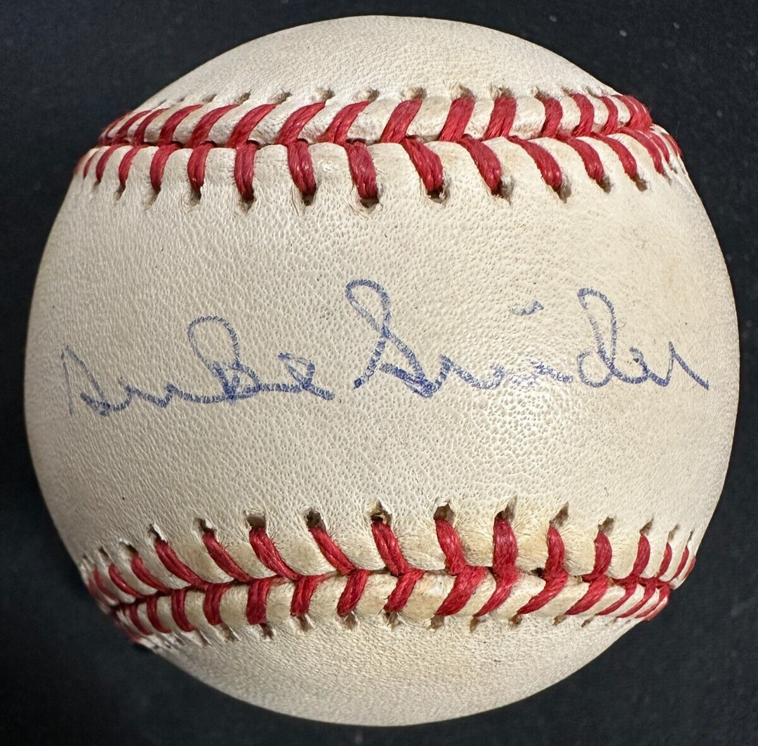 Duke Snider Autographed Leonerd Coleman National League Baseball JSA