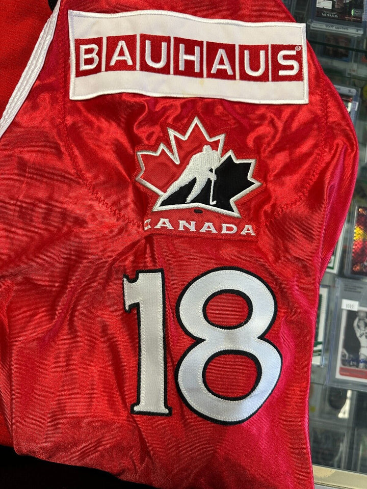 2001 Kyle McLaren Autographed Game Worn Team Canada Jersey