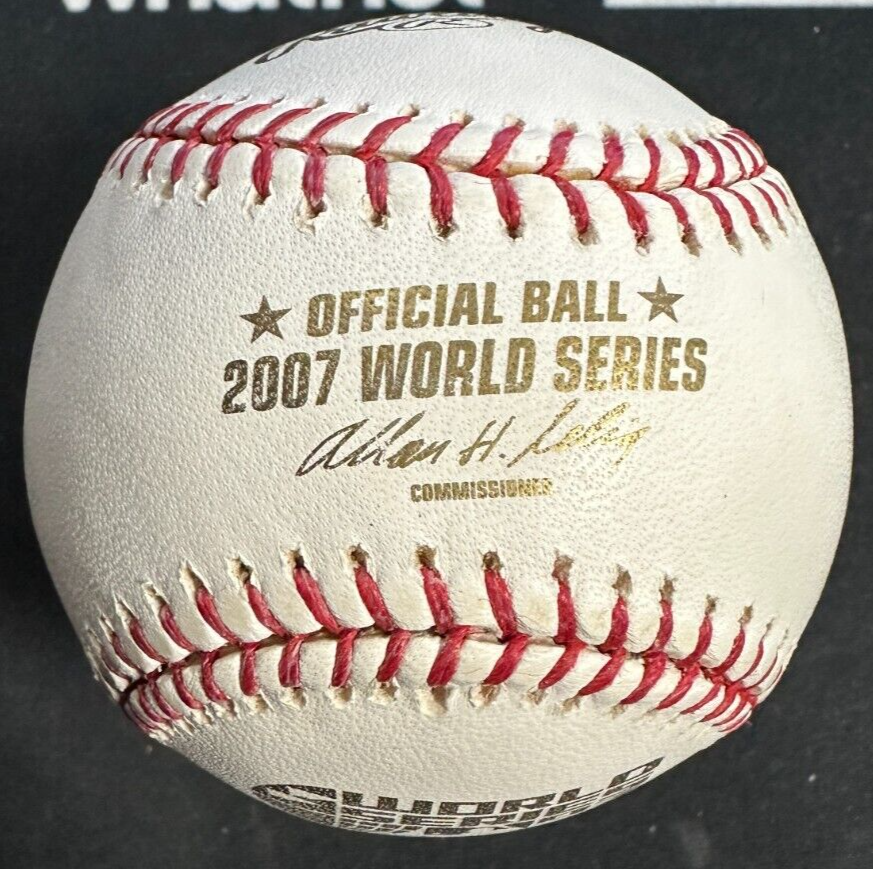 Mike Timlin Autographed 2007 World Series Baseball Boston Red Sox