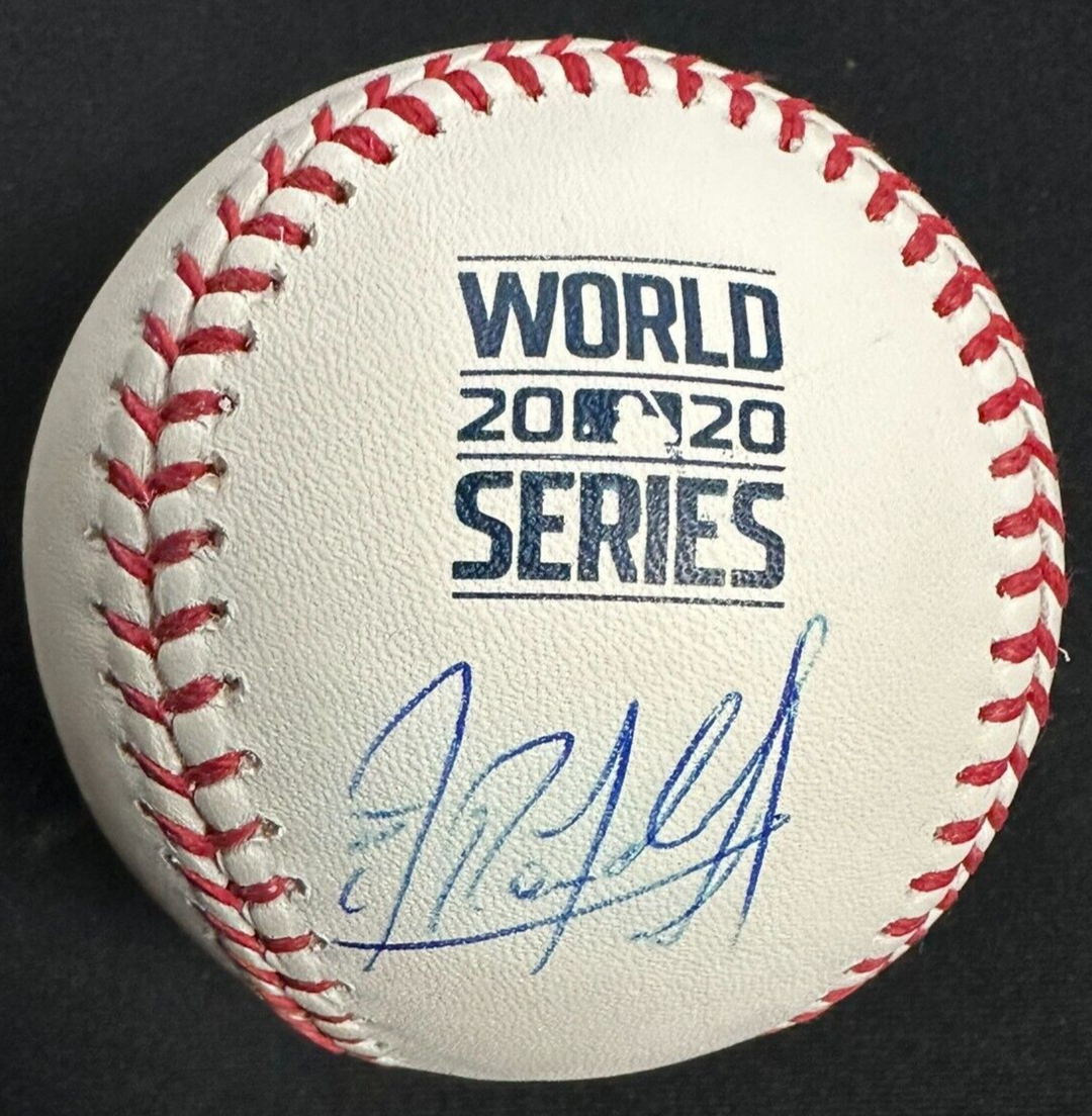 Randy Arozarena Autographed Official 2020 World Series Baseball MLB & Fanatics