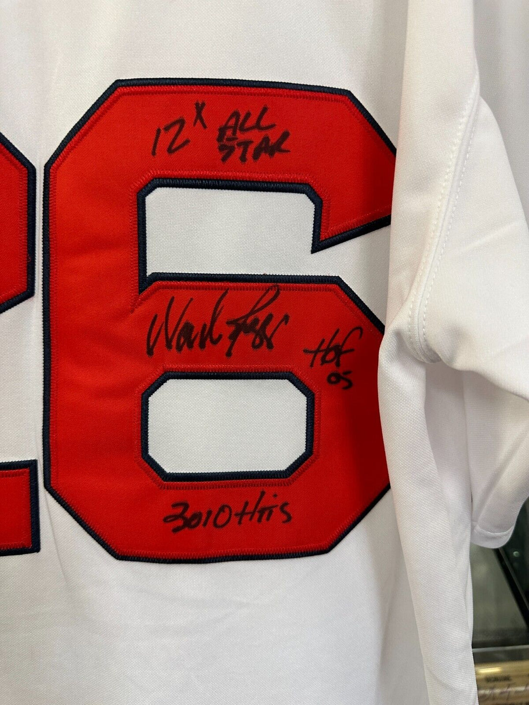 Wade Boggs Signed 1987 Red Sox Mitchell & Ness Jersey W/ HOF 3010 Hits 12 AS