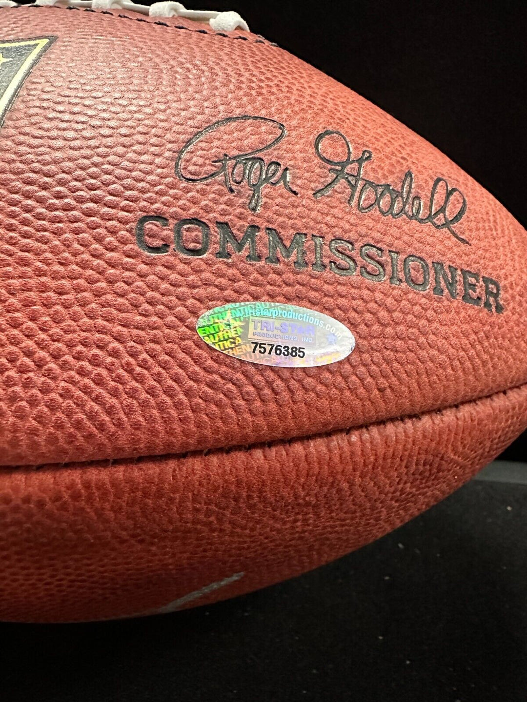 Tom Brady Autographed Official NFL Football TriStar & Fanatics NE Patriots
