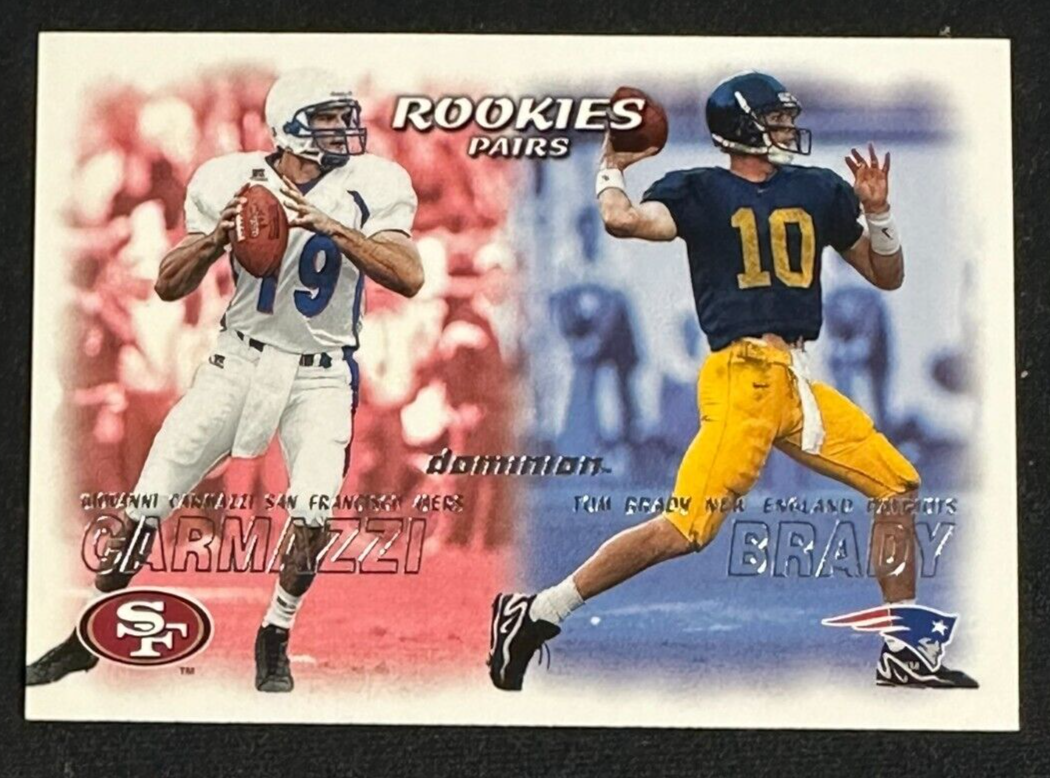 2000 Skybox Dominion Rookie Pairs Tom Brady Rookie Card #234 Patriots
