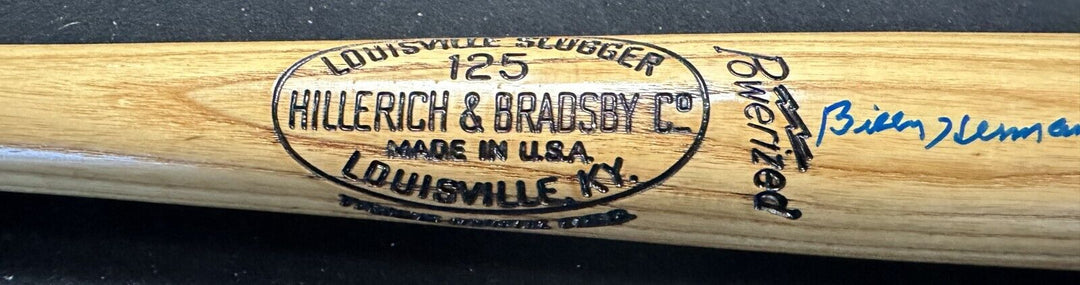 Billy Herman Autographed Louisville Slugger Baseball Bat HOF Chicago Cubs