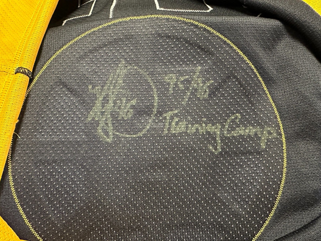 1995-96 Kyle McLaren Autographed Training Camp Worn Boston Bruins Jersey #46