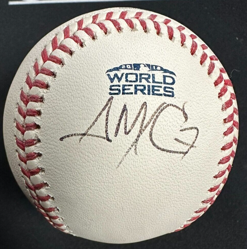 Alex Cora Autographed 2018 World Series Baseball Boston Red Sox