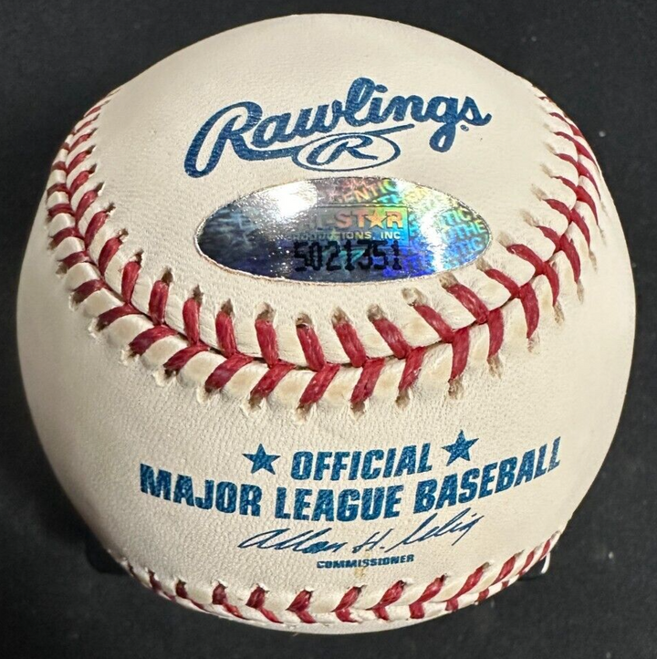 Ryne Sandberg Autographed Official Major League Baseball HOF Cubs Tri-Star